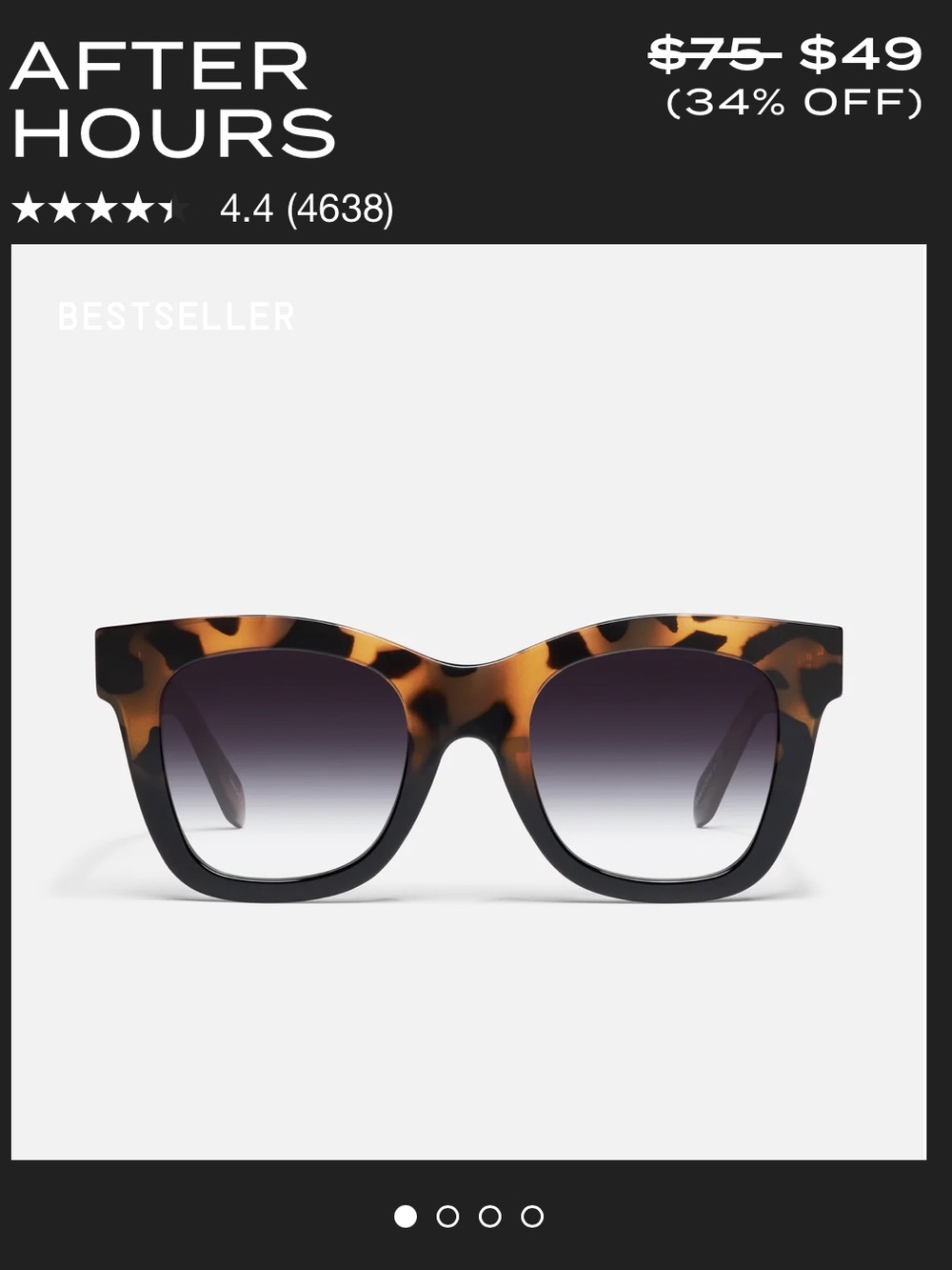 Quay Australia Tortoiseshell Sunglasses with Gradient Purple Lenses